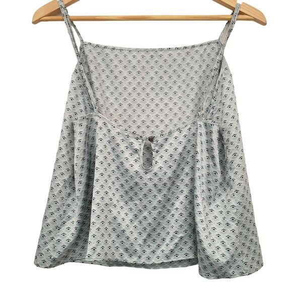 Victoria's Secret Camisole Large Mint Green Satin Art Deco Adjustable Straps - Picture 2 of 12